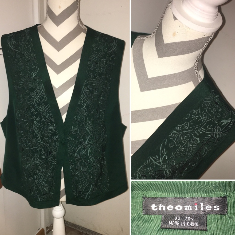 THEOMILES | 100% silk embroidered vest